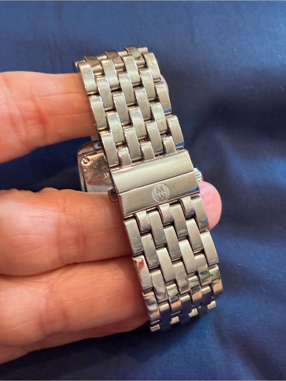 Michele XL Urban Stainless Steel Diamond Watch - Picture 3 of 10